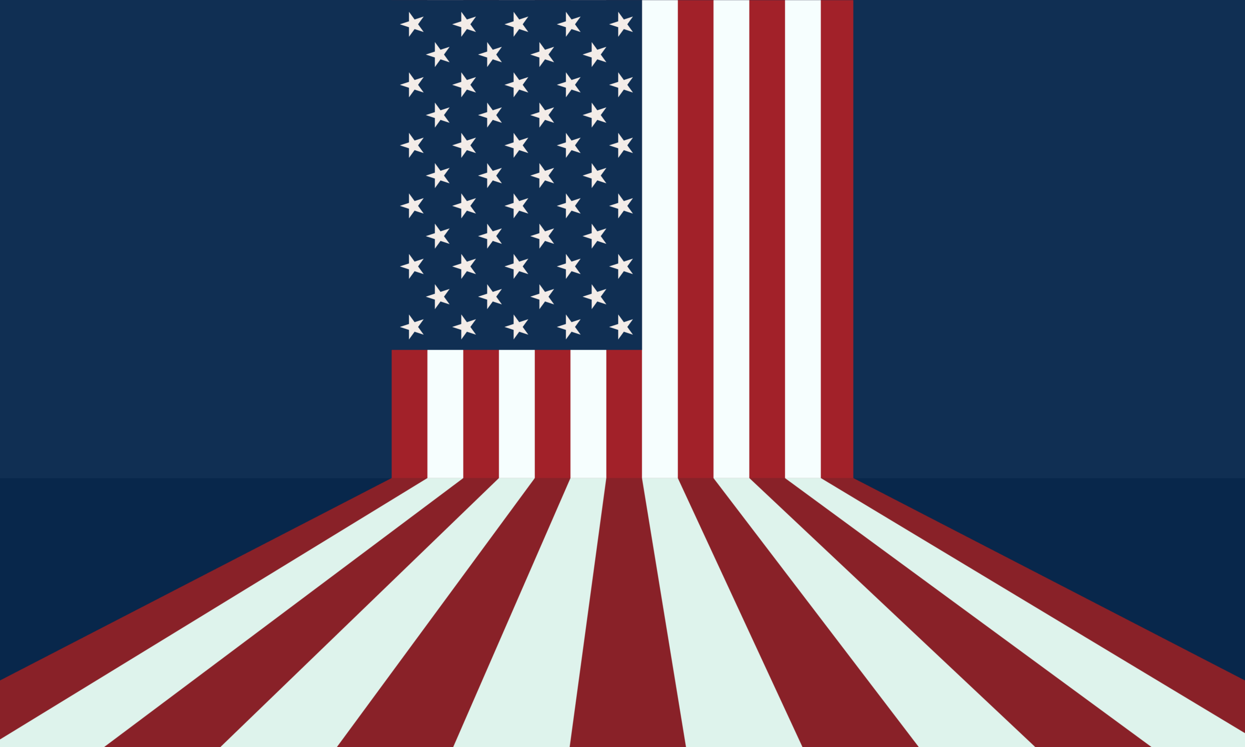 a vector image of an American flag